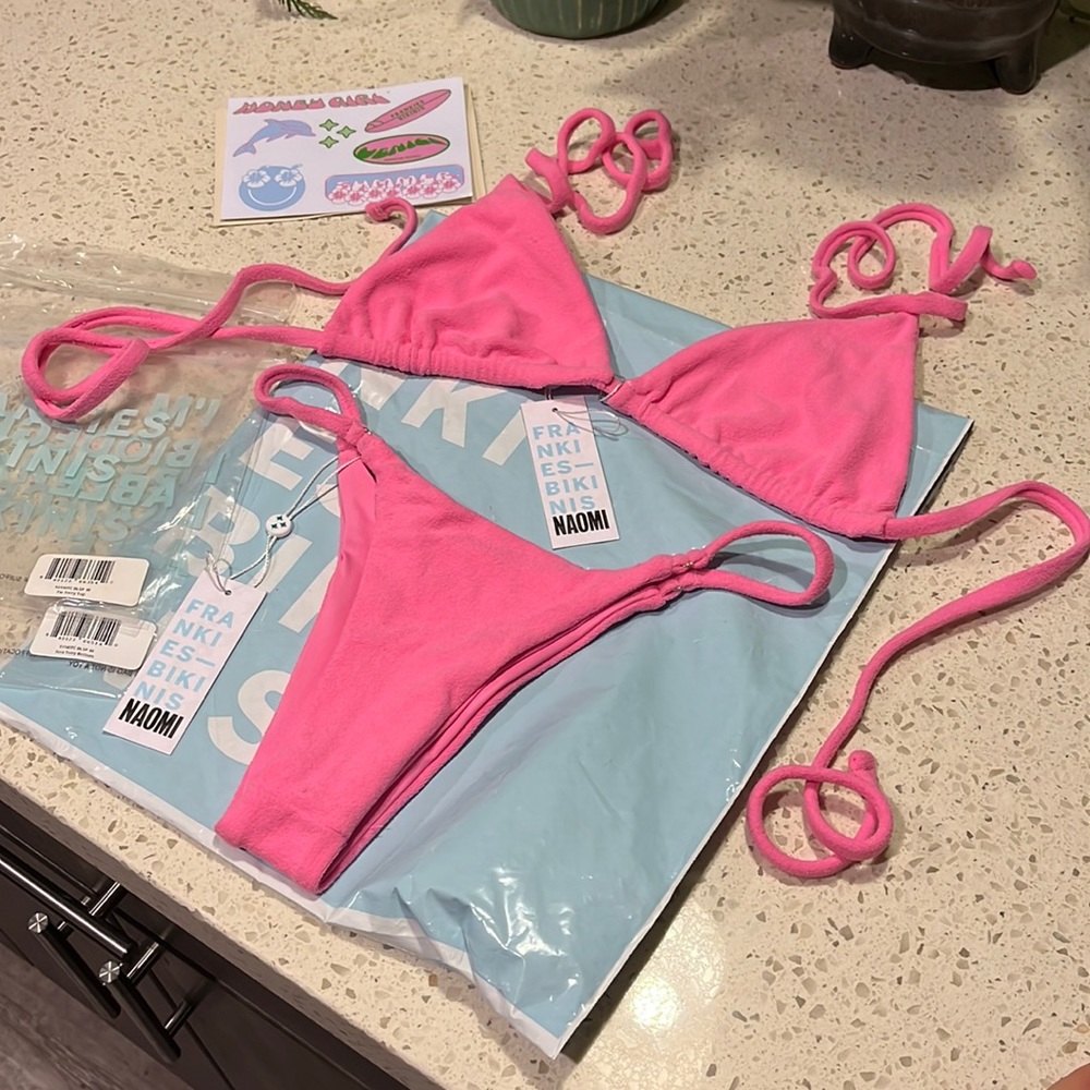 Tia Terry Top + Sarah Terry Bottoms in color “Blushing”